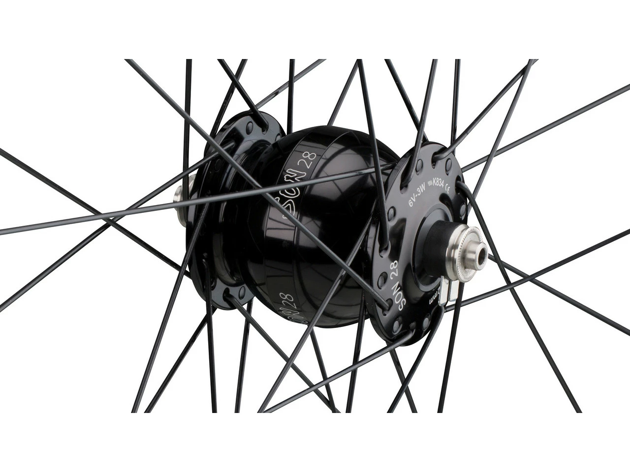 SON 28 + Open Pro UST + Sapim Race 28" Laufrad 2 SON 28 + Open Pro UST + Sapim Race 28" Laufrad – Bild 2